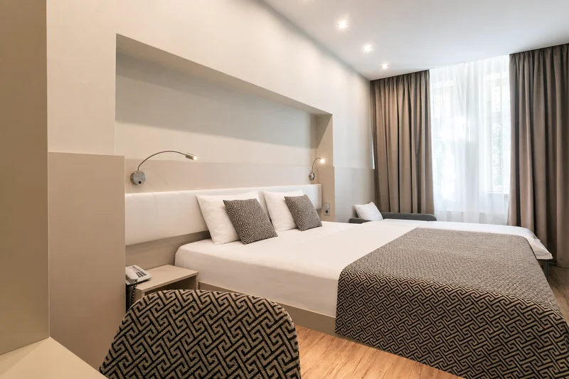 Camera doppia Deluxe con divano letto all'Hotel Ametyst Prague