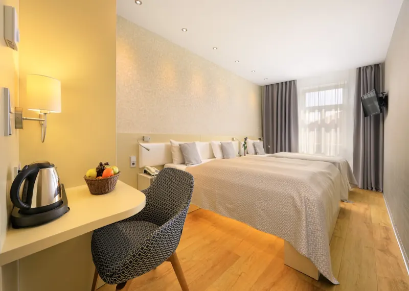 Třílůžkový pokoj v Hotelu Ametyst Praha