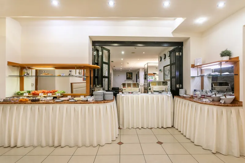 Hotel Ametyst Prague breakfast buffet front view