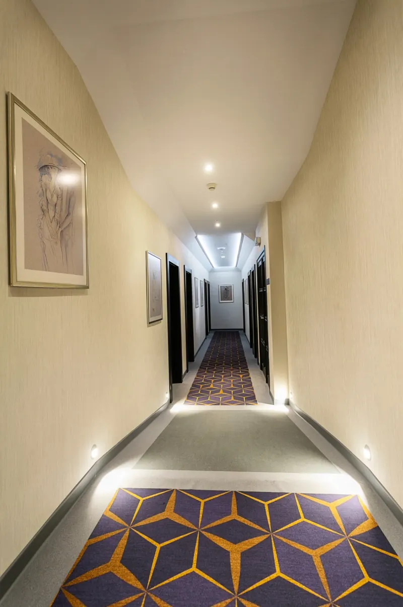 Hotel Ametyst Prague guest corridor